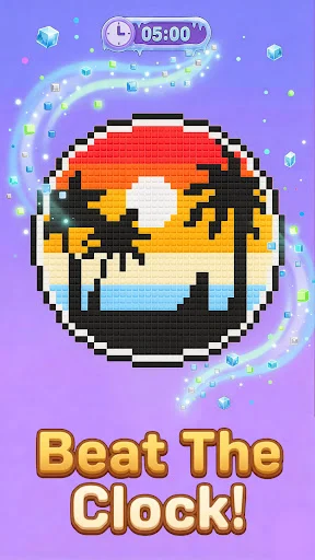 Gems Match: Art Jigsaw ڈاؤن لوڈ کریں – مفت جیول پزل گیم - Screenshot 3
