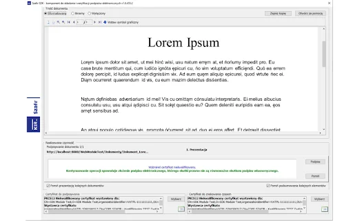 Szafir SDK Web ڈاؤن لوڈ کریں – الیکٹرانک دستخط کے لیے بہترین ٹول - Screenshot 1
