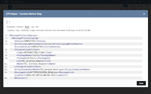 SAP CPI Helper ڈاؤن لوڈ کریں – SAP ڈویلپرز کے لیے بہترین ٹول - Screenshot 3