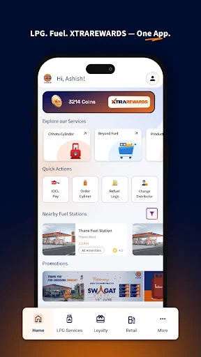 IndianOil ONE ایپ ڈاؤن لوڈ کریں – ایل پی جی گیس بکنگ اور سروسز - Screenshot 2