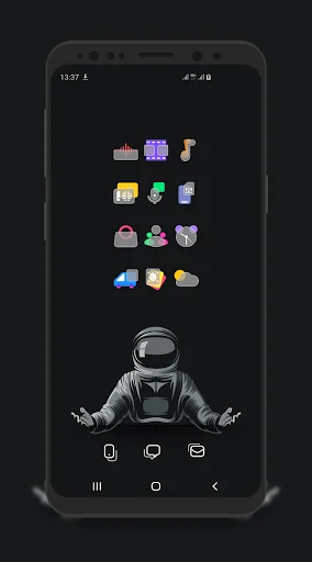 Bluric Icon Pack ڈاؤن لوڈ کریں – Frozen Glass اسٹائل مفت - Screenshot 5