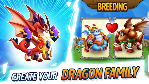 Dragon City: Mobile Adventure ڈاؤن لوڈ کریں – ڈریگن پالیں اور لڑیں - Screenshot 1