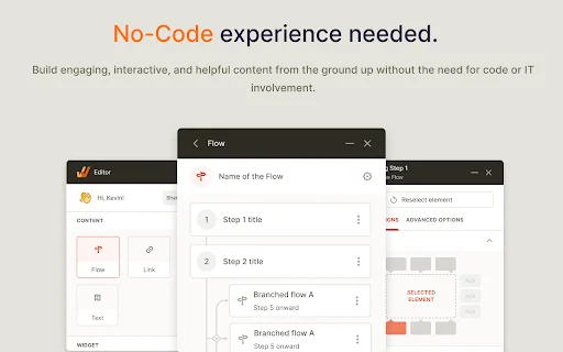 Whatfix Studio ڈاؤن لوڈ کریں – انٹرایکٹو گائیڈز اور ڈیجیٹل ایڈاپشن - Screenshot 2