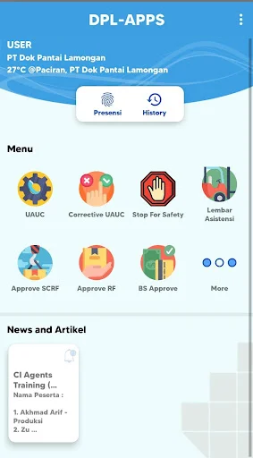 DPL APPS ڈاؤن لوڈ کریں – PT Dok Pantai Lamongan کے لیے بہترین بزنس ایپ - Screenshot 3