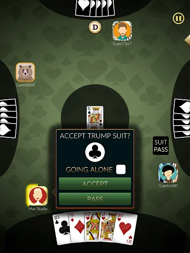 Euchre Ultimate ڈاؤن لوڈ کریں – آن لائن کارڈ گیم کا بہترین تجربہ - Screenshot 9