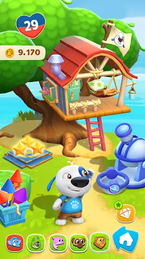 My Talking Hank: Islands ڈاؤن لوڈ کریں – تفریحی جزیرہ ایڈونچر - Screenshot 2