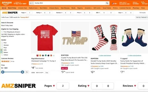 AMZSniper فری ایکسٹینشن ڈاؤن لوڈ کریں – Amazon KDP اور Merch کے لیے بہترین ٹول - Screenshot 4