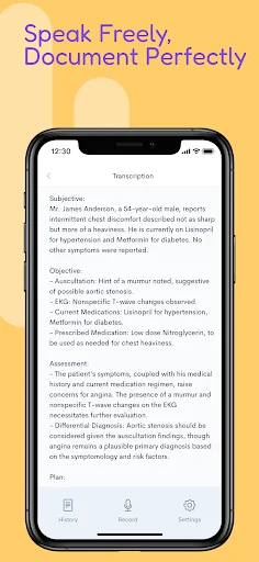 Assistant Dr. ڈاؤن لوڈ کریں – میڈیکل کلینک کے لیے بہترین AI نوٹ میکر - Screenshot 4