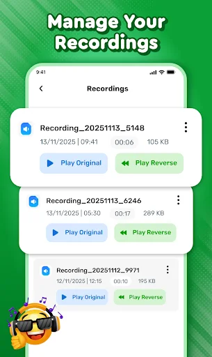 Reverse Play : Sing Challenge ڈاؤن لوڈ کریں – الٹا گانا گائیں اور مزہ کریں - Screenshot 5