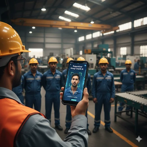 Mobile Face Attendance App ڈاؤن لوڈ کریں – فیس ریکگنیشن اور جیو لوکیشن - Screenshot 3