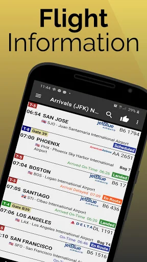 Fort Lauderdale Flights ڈاؤن لوڈ کریں – FLL ایئرپورٹ پروازوں کی معلومات - Screenshot 1