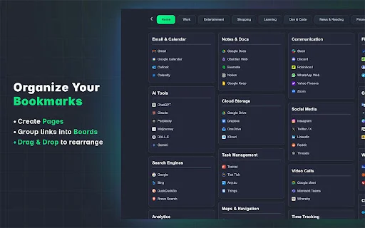 LumiList ڈاؤن لوڈ کریں – بہترین بک مارک مینیجر اور براؤزر آرگنائزر - Screenshot 1