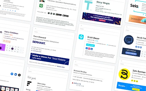 WiseStamp ای میل دستخط Chrome ایکسٹینشن ڈاؤن لوڈ کریں – پروفیشنل ای میل سگنیچر - Screenshot 1