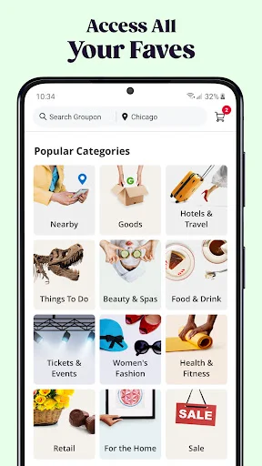 Groupon ایپ ڈاؤن لوڈ کریں – روزانہ کی بچت اور بہترین ڈیلز - Screenshot 3
