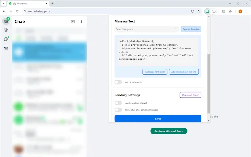 WA Bulk Sender Pro ڈاؤن لوڈ کریں – WhatsApp پر بلک میسج بھیجیں - Screenshot 2