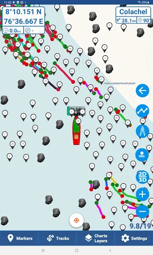 Kadal Map ڈاؤن لوڈ کریں – ماہی گیروں کے لیے بہترین نیویگیشن - Screenshot 8