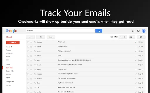 Email Tracker ڈاؤن لوڈ کریں – مفت ای میل ٹریکنگ اور سیکیورٹی - Screenshot 1