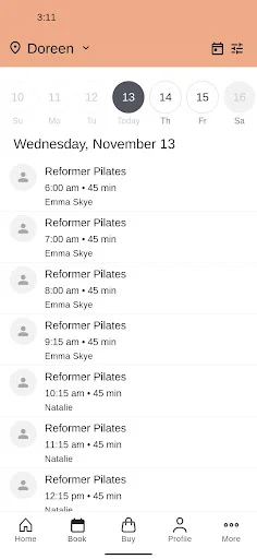 Gia Pilates ایپ ڈاؤن لوڈ کریں – فٹنس کلاسز کی بکنگ اب آسان - Screenshot 2