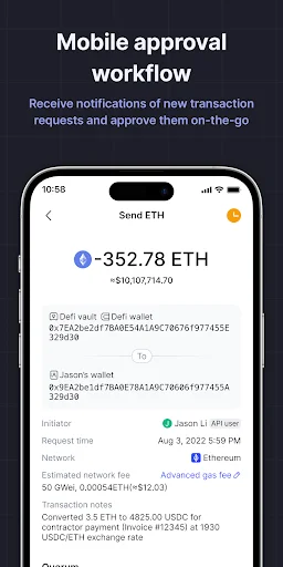 MPCVault – Multisig Wallet ڈاؤن لوڈ کریں – ٹیموں کے لیے محفوظ کرپٹو - Screenshot 4