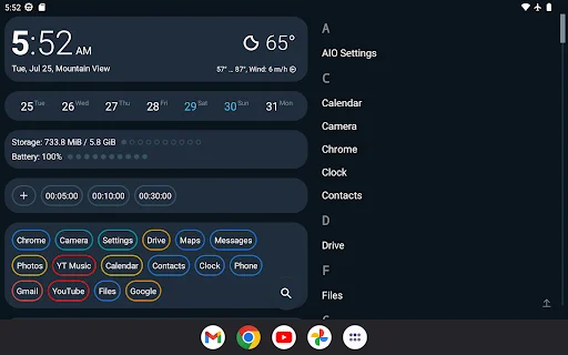 AIO Launcher ڈاؤن لوڈ کریں – اینڈرائیڈ کے لیے بہترین کسٹمائز ایبل لانچر - Screenshot 11