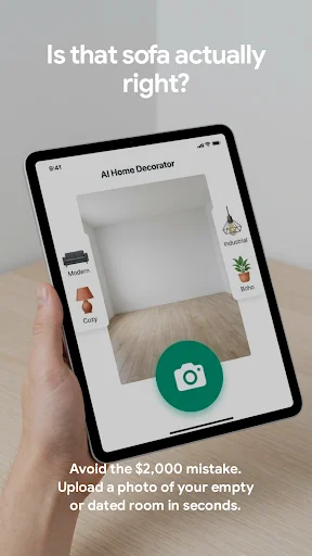 AI Home Decorator ڈاؤن لوڈ کریں – اپنے کمرے کو جدید بنائیں - Screenshot 19