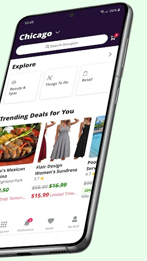 Groupon ایپ ڈاؤن لوڈ کریں – روزانہ کی بچت اور بہترین ڈیلز - Screenshot 2
