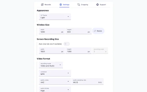 Instant Tab Recorder ڈاؤن لوڈ کریں – Chrome کے لیے بہترین اسکرین ریکارڈر - Screenshot 3