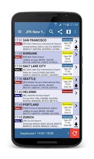 Orlando Airport Flight Info ڈاؤن لوڈ کریں – پرواز کی معلومات حاصل کریں - Screenshot 1