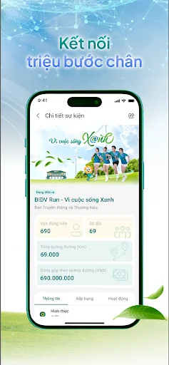 BIDV Run Plus ڈاؤن لوڈ کریں – صحت اور خیراتی دوڑ کے لیے بہترین ایپ - Screenshot 5