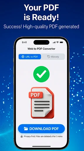 HTML to PDF – Web Converter ڈاؤن لوڈ کریں – محفوظ اور تیز پی ڈی ایف کنورٹر - Screenshot 4