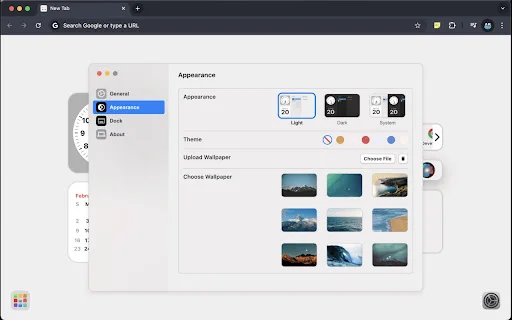 Mac New Tab ڈاؤن لوڈ کریں – macOS اسٹائل براؤزر ہوم پیج - Screenshot 4
