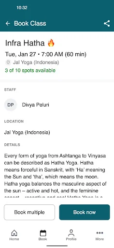 Jal Yoga ڈاؤن لوڈ کریں – اپنے موبائل سے یوگا کلاسز شیڈول کریں - Screenshot 3