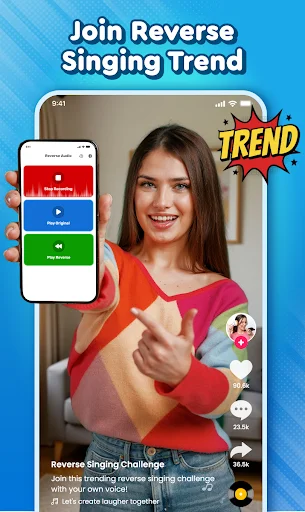 Reverse Play : Sing Challenge ڈاؤن لوڈ کریں – الٹا گانا گائیں اور مزہ کریں - Screenshot 7