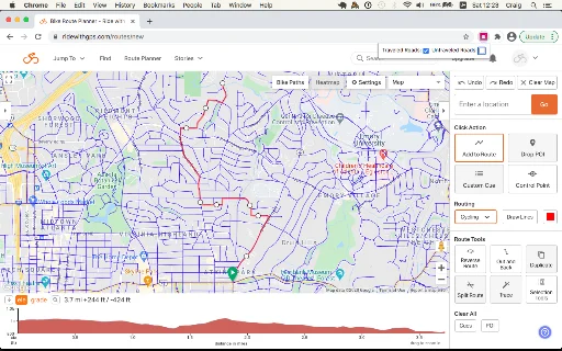 Wandrer Map Overlay ڈاؤن لوڈ کریں – سائیکلنگ روٹ پلاننگ ٹول - Screenshot 1
