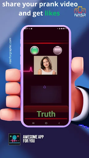 Lie and Truth Detector Prank ایپ ڈاؤن لوڈ کریں – مفت تفریح - Screenshot 1