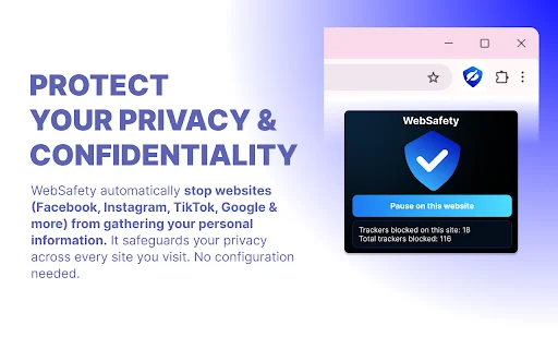 WebSafety – Privacy Protector ڈاؤن لوڈ کریں | محفوظ براؤزنگ - Screenshot 1