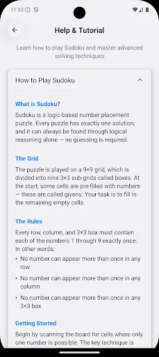 Sudoku Trainer ڈاؤن لوڈ کریں – سوڈوکو ماسٹر بنیں اور گیم جیتیں - Screenshot 7