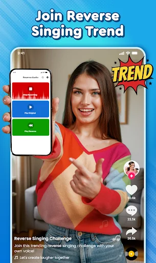Reverse Play : Sing Challenge ڈاؤن لوڈ کریں – الٹا گانا گائیں اور مزہ کریں - Screenshot 14