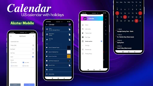 US Calendar 2026 ڈاؤن لوڈ کریں – چھٹیاں اور ریمانڈر - Screenshot 12