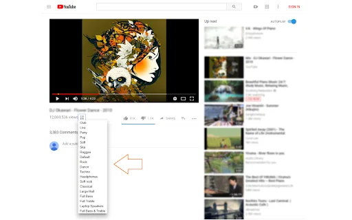 Equalizer for YouTube™ ڈاؤن لوڈ کریں – بہترین آڈیو کوالٹی حاصل کریں - Screenshot 1