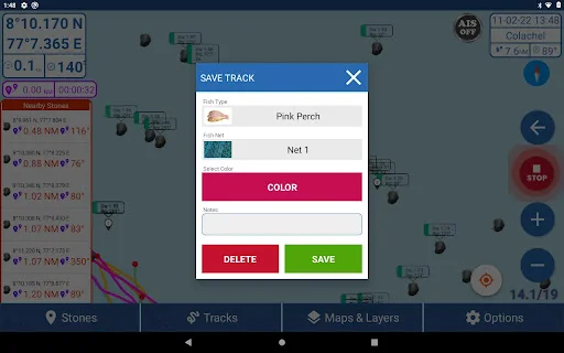 Kadal Map ڈاؤن لوڈ کریں – ماہی گیروں کے لیے بہترین نیویگیشن - Screenshot 15