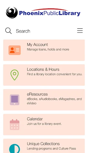 Phoenix Public Library ایپ ڈاؤن لوڈ کریں – اینڈرائیڈ کے لیے مفت - Screenshot 1
