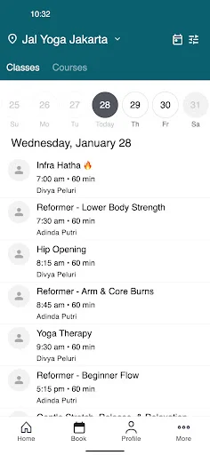 Jal Yoga ڈاؤن لوڈ کریں – اپنے موبائل سے یوگا کلاسز شیڈول کریں - Screenshot 2
