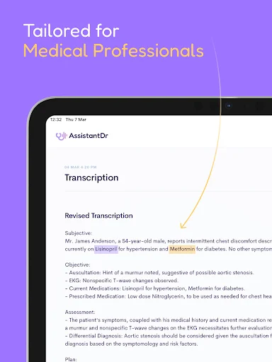 Assistant Dr. ڈاؤن لوڈ کریں – میڈیکل کلینک کے لیے بہترین AI نوٹ میکر - Screenshot 12