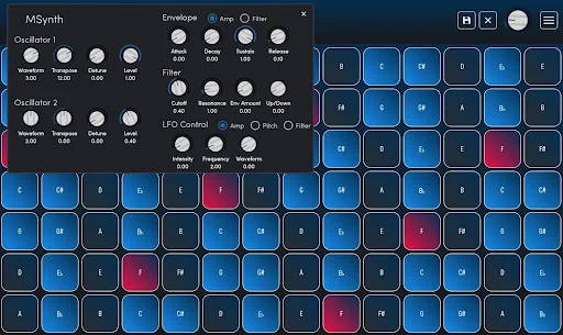 MuseLead Synthesizer ڈاؤن لوڈ کریں – اینڈرائیڈ کے لیے بہترین MPE MIDI کنٹرولر - Screenshot 10