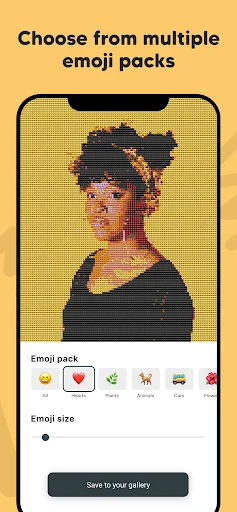 Emoji photo Mosaic ایپ ڈاؤن لوڈ کریں – اپنی تصاویر کو فن میں بدلیں - Screenshot 2