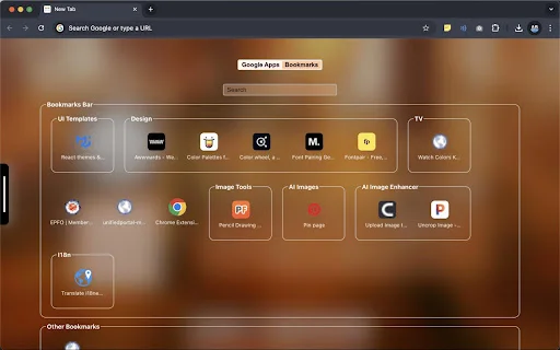 Mac New Tab ڈاؤن لوڈ کریں – macOS اسٹائل براؤزر ہوم پیج - Screenshot 5