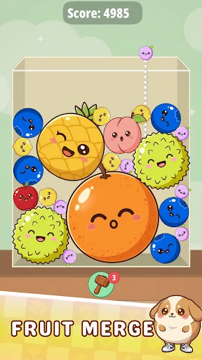 Fruit Drop Satisfy-Juicy Merge ڈاؤن لوڈ کریں – پھلوں کا بہترین پزل گیم - Screenshot 2