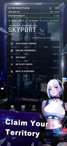 Arclight City: Cyberpunk RPG ڈاؤن لوڈ کریں – جدید ٹیکسٹ بیسڈ گیم - Screenshot 5