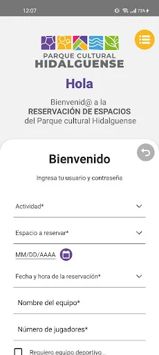 Parque Cultural Hidalguense ڈاؤن لوڈ کریں – ہڈالگو پارک بکنگ ایپ - Screenshot 3